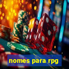 nomes para rpg